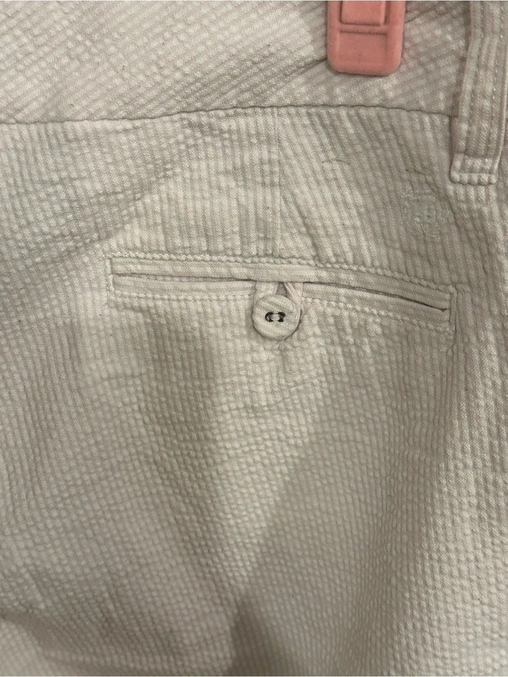 Izod Light Pink Seersucker Bermuda Shorts